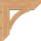 Ekena Millwork Thorton Slat Smooth Bracket w/ Offset Brace, Western Red Cedar, 7 1/2"W x 24"D x 24"H BKT0806X24X24THR06SWR - alternate 4